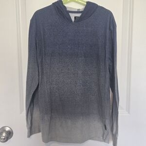 Ocean Current Boys Ombre Hoodie - Navy and Gray